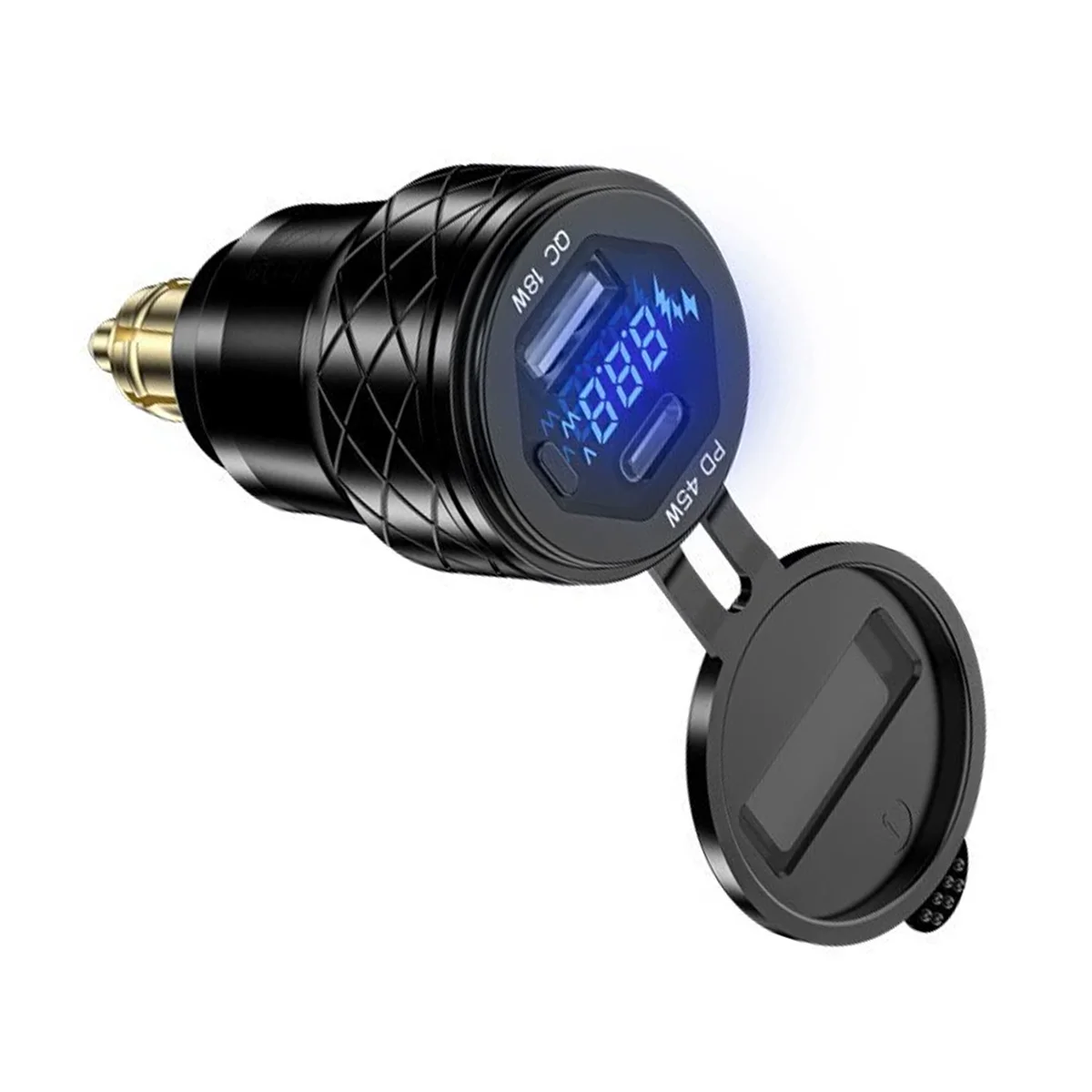 QC3.0 USB+PD Type-C PD 45W QC 18W Quick Charge Charger Plug Socket Power Adapter Hella DIN for BMW Motorcycle view 5