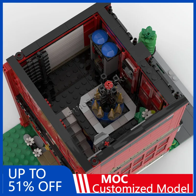 Nuovo 1441PCS Personalizzato MOC City Street Scena Unico Meccanico Modello di Casa Costruire Tecnologia FAI DA TE Mattoni di Montaggio Giocattolo Regali di Festa