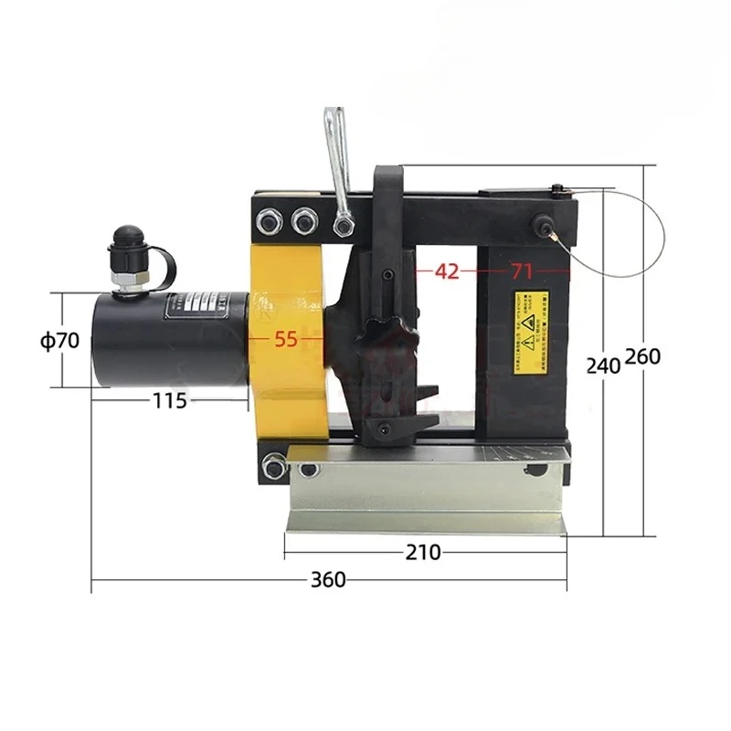 CB-150D Hydraulic Pipe Bending Machine Hydraulic Copper Busbar Bender Brass Pressing Tool