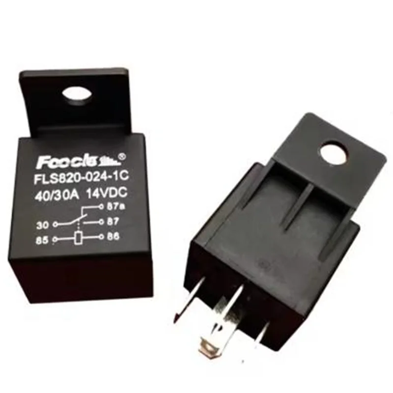 2PCS New original FLS820-024-1C waterproof automobile relay 24V 24VDC 5-pin 40A 14VDC