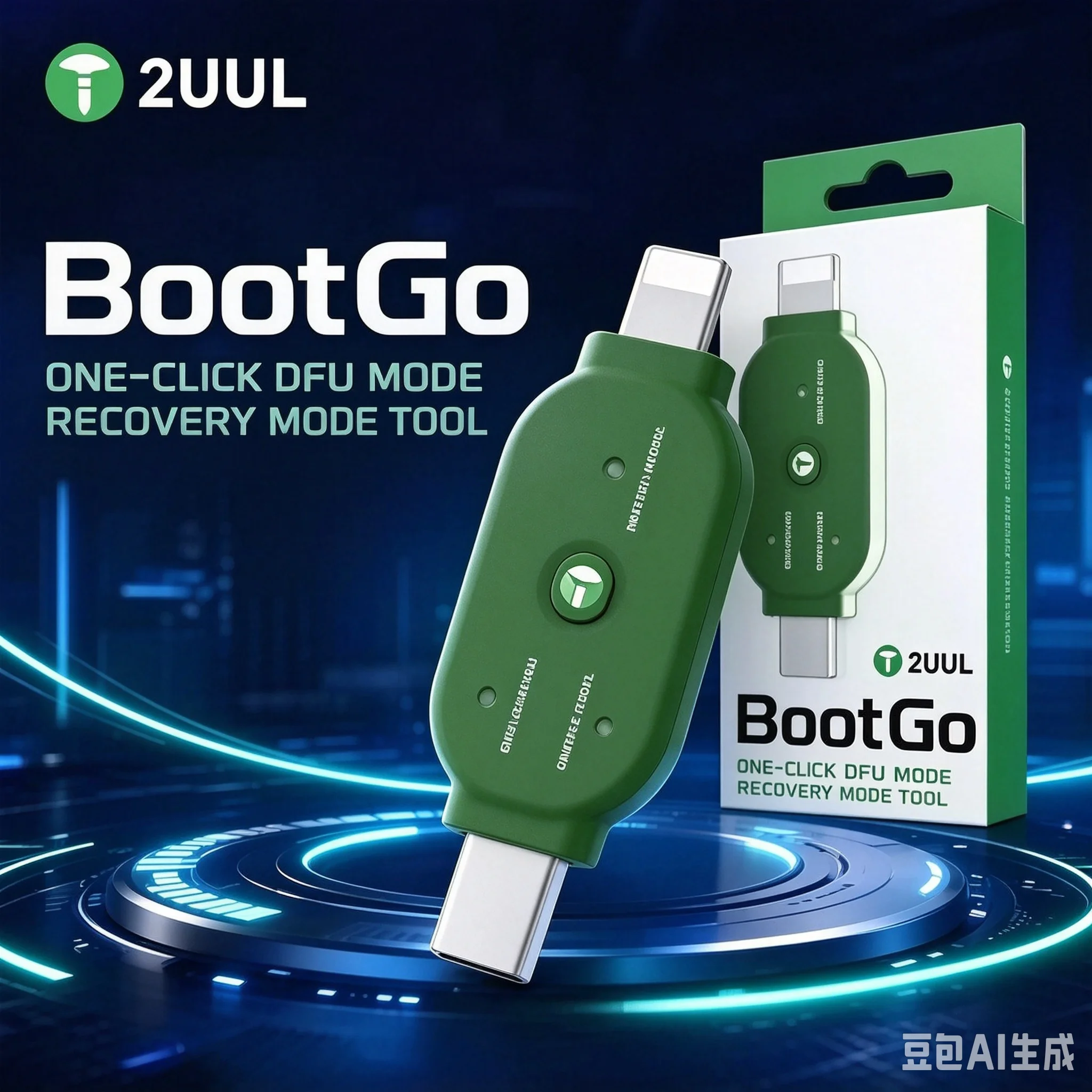 Phone Accessories Repair - 2UUL One-Click DFU-Wiederherstellungsmodus-Tool für Mobiltelefone (Flashing-Adapter/Reparaturwerkzeug