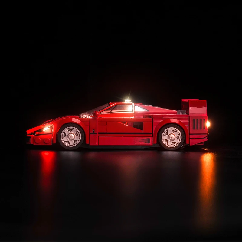 Vonado 5V LED light 76934 set suitable for Ferrari F40 Supercar building block gift (including lighting accessories only)