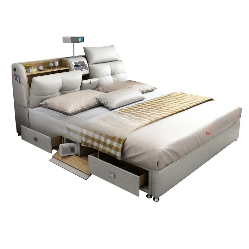 

Multifunctional Bed Smart Bed Tatami Camera Massage Lit with Bluetooth,Speaker,Projector,Air Purifier