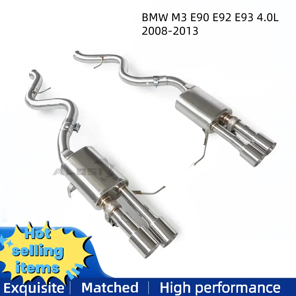 

Stainless Steel Valve Exhaust Pipe for BMW M3 E90 E92 E93 4.0L 2008-2013 cat Back Exhaust System Muffler with Tip