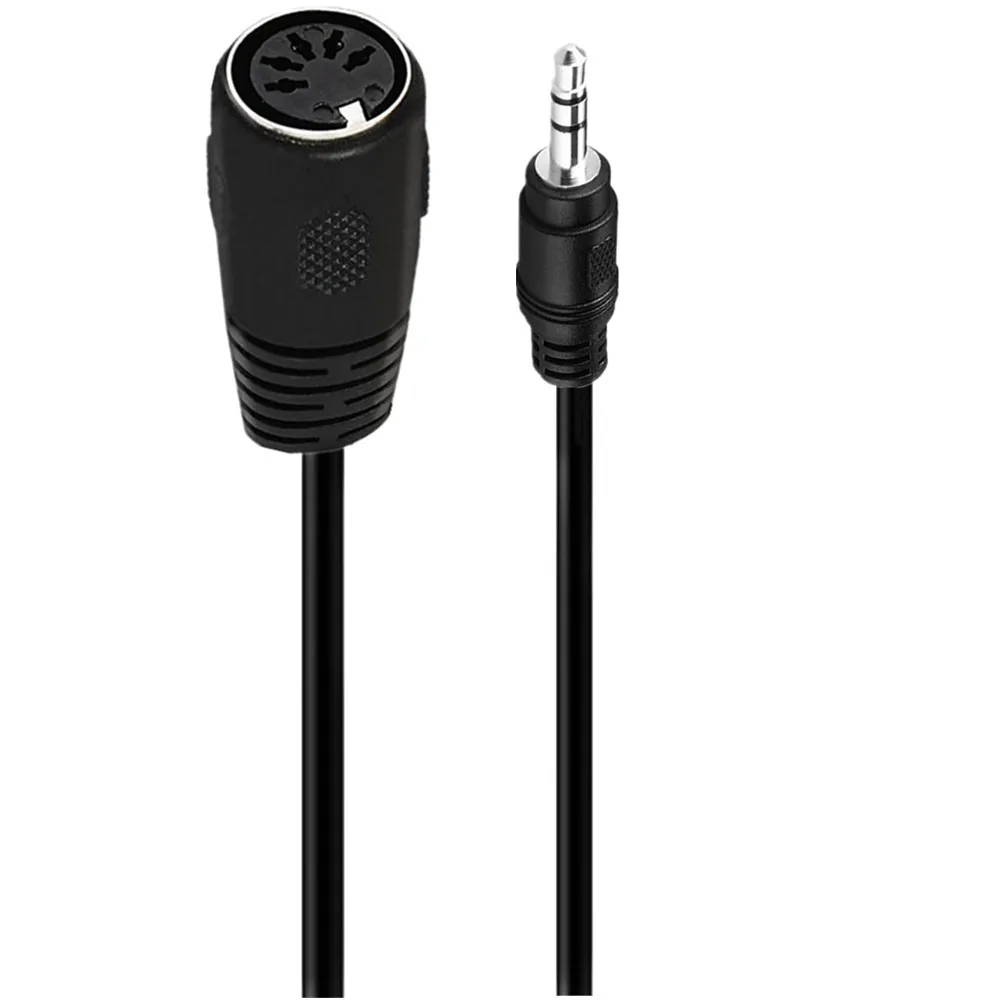 Elbow 5-pin Din MIDI male to 3.5mm male 5Pin Din female to 3.5mm male Plug Stereo Jack Audio Adapter Cable 50cm 150cm 300cm