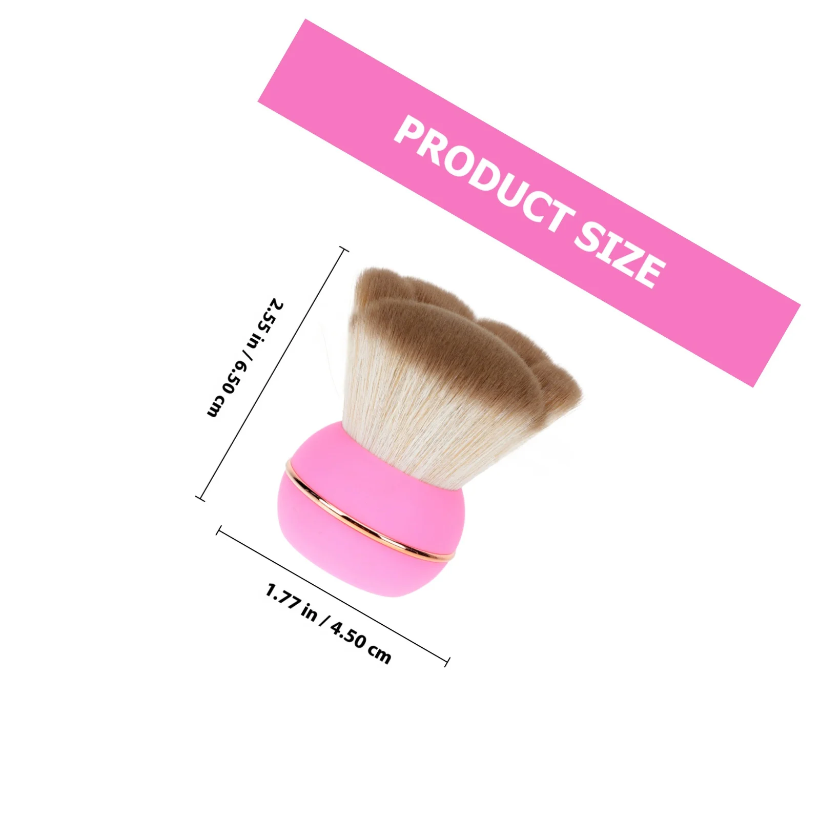 Applicatore in polvere per fard per il viso Pennello per trucco piccolo Accessorio per guance per fondotinta sciolto