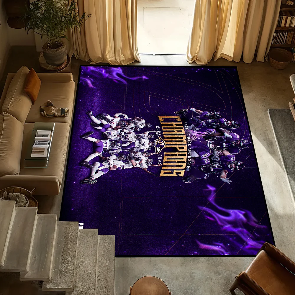 

Sport Baltimore R-Ravens NFLS Small Carpet Bedside Kitchen Bath Living Home House Bedroom Floor Mat Doormat Rug Decoration