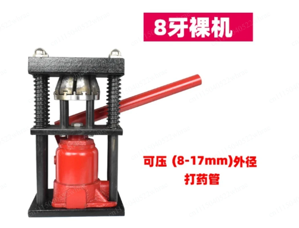 D-type 8-tooth Hand Plastic Hose Crimper Hose Crimping Tool Benchtop Hydraulic Clamp High Pressure Tube Crimping Machine 12~20mm