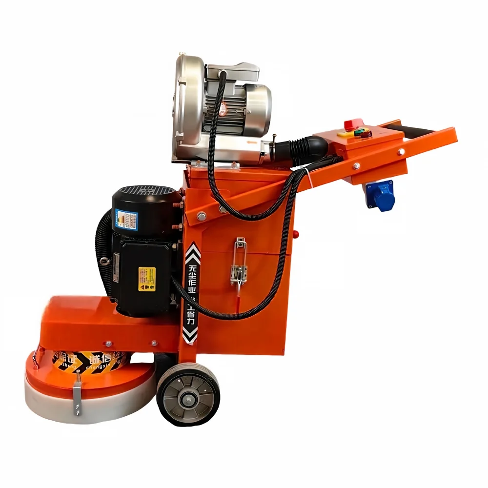 Dustless Concrete Floor Grinder Built-in Vacuum Epoxy Cement Terrazzo Grinding Polishing Machine Floor Surface Sander