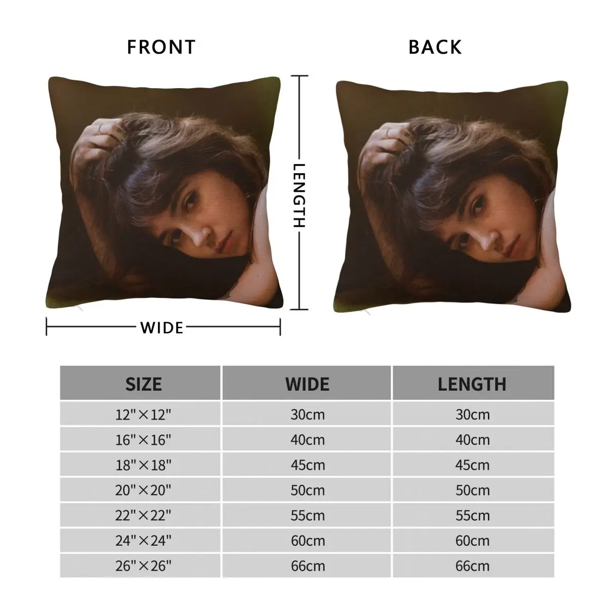 Clairo Charm Album Poster Square Pillowcase Polyester Linen Velvet Printed Zip Decorative Throw Pillow Case Home Cushion Cover