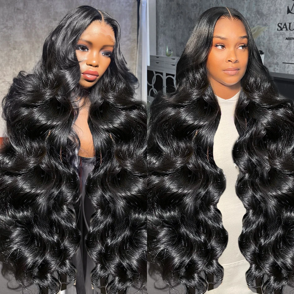 Transparent Body Wave 13x6 Lace Front Human Hair Wig Brazilian Remy 250 Density 13x4 Frontal Wigs Water Wave For Women