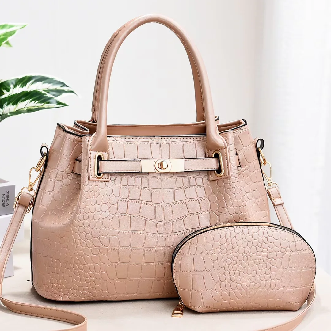 Nowa modna platynowa torba z wzorem krokodyla jeden Crossbody na ramię pojemna torba bolsas para mujeres