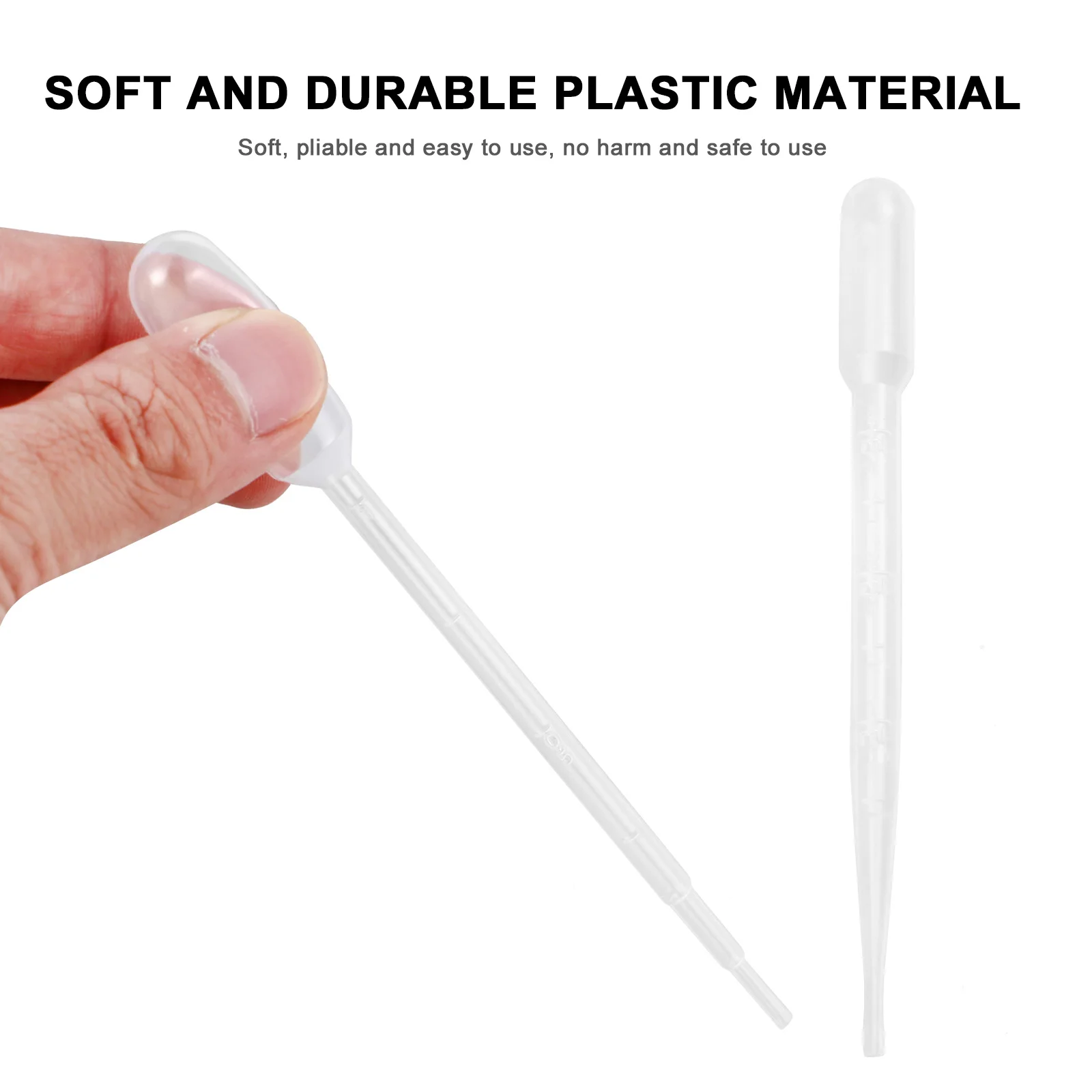 

300pcs Plastic Graduated Transfer Pipettes Disposable Liquid Dropper Essential Oils Pipettes Eye Droppers Micro Measuring Safe