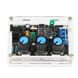 1Hz-1MHz High-precision Signal Generator DIY Kit With Shell Sine Triangle Square Wave  9-12VDC Input