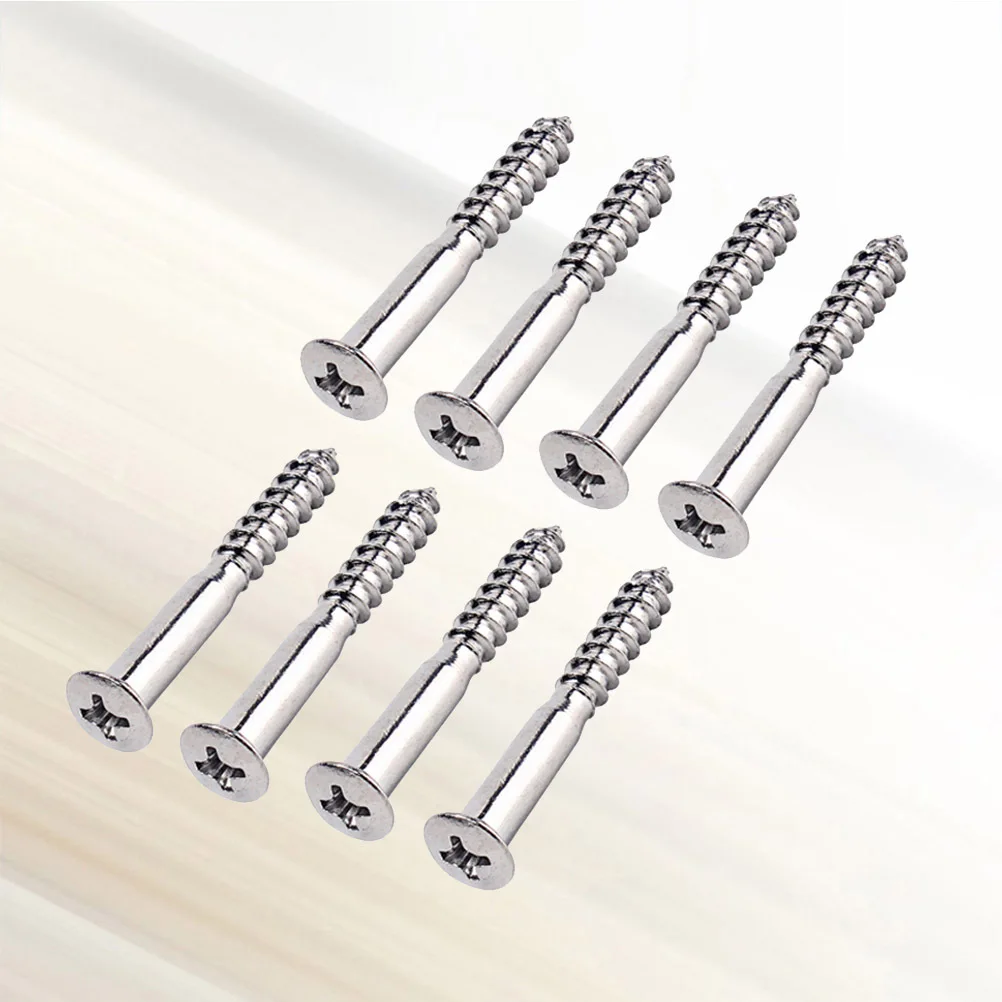 

16Pcs Guitar Neck Joint Screws High Quality Mounting Bolts for Electric Bass Silver Sturdy Repair Accessory Steel Mounting Screw