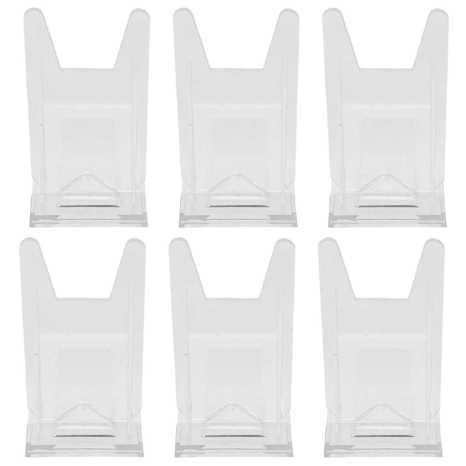 

6Pcs Acrylic Display Stands Sleek Modern Design Picture Frame Plate Handbag Support Home Retail Acrylic Display Picture