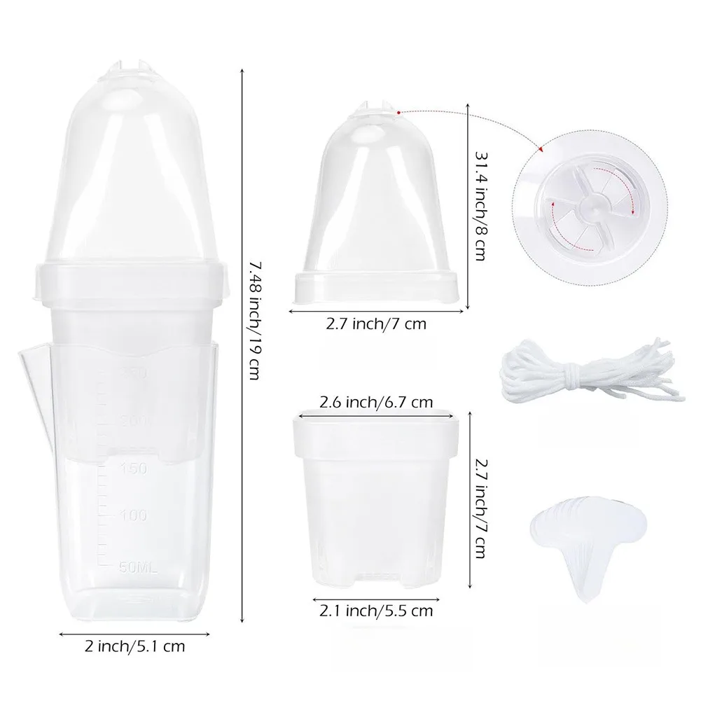 Self Watering Propagation Set with Clear Double Wall Design and Measured Reservoir for Consistent Moisture Supply