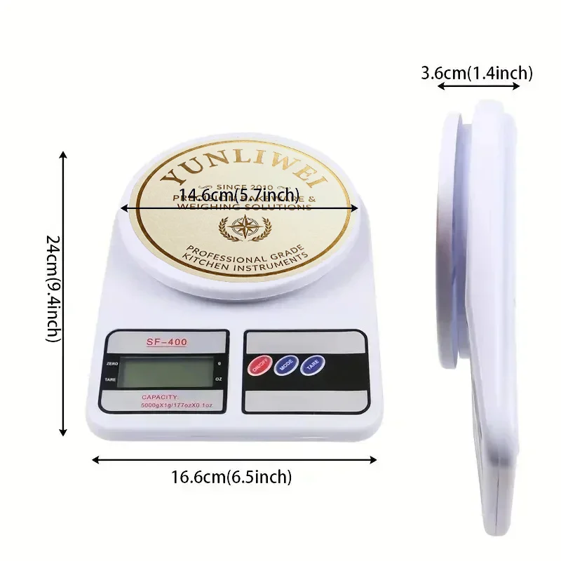 Electronic Digital Kitchen Scale SF-400 10kg/1g Food Weight Scale Baking Cookin Diet Precision Balance Measuring Tool Food Scale
