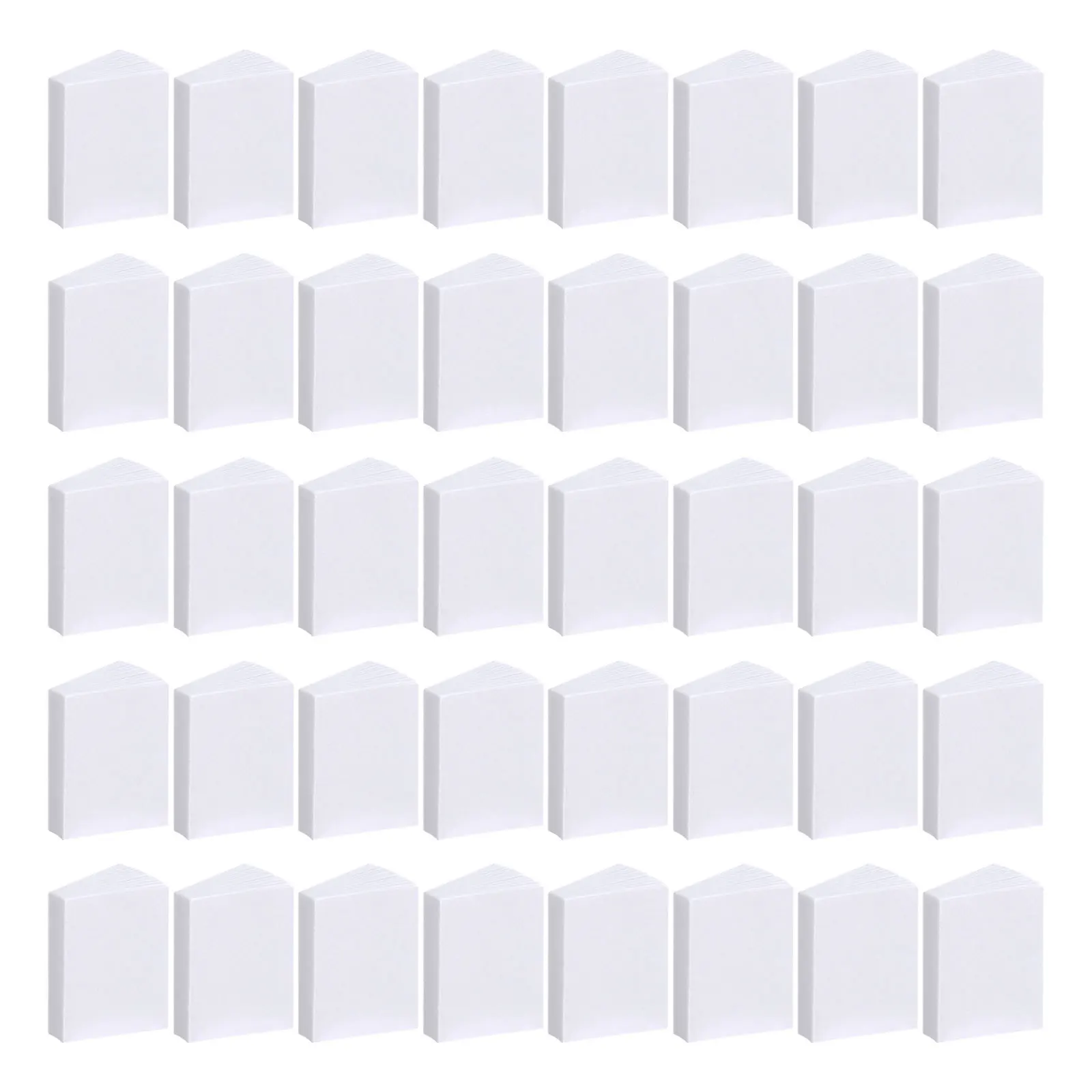 

80pcs Blank Mini Books For Dollhouse Realistic Page-Flipping Miniature Book Decor Durable Tiny Bookshelf Accessories Pretend