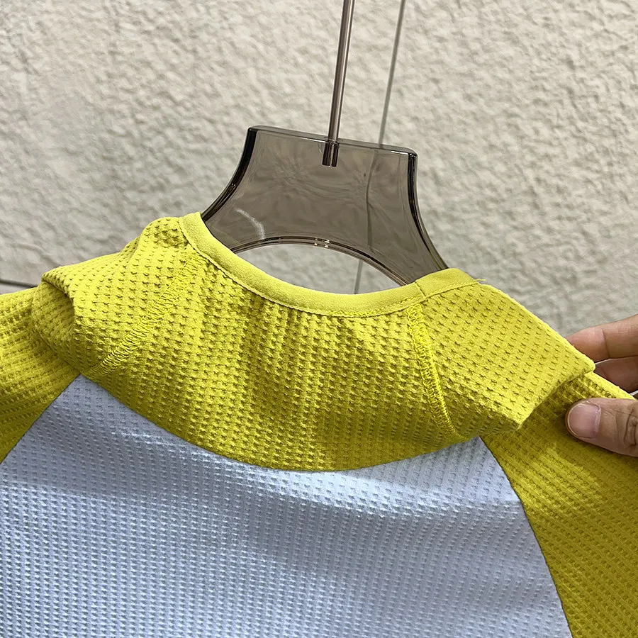 Unisex Mountain-Style Color-Block-Kapuzenpullover – Atmungsaktives Waffelstrick-Langarmshirt für Outdoor-Wanderungen & Radfahren – Detail 15