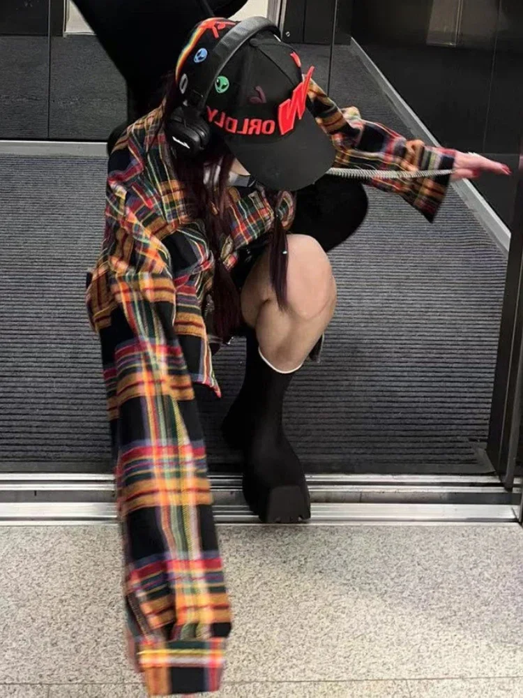 Camisas de mujer diseño Vintage Simple todo-fósforo primavera suelta moda elegante tierno Casual estilo coreano estudiantes diarios acogedor a cuadros