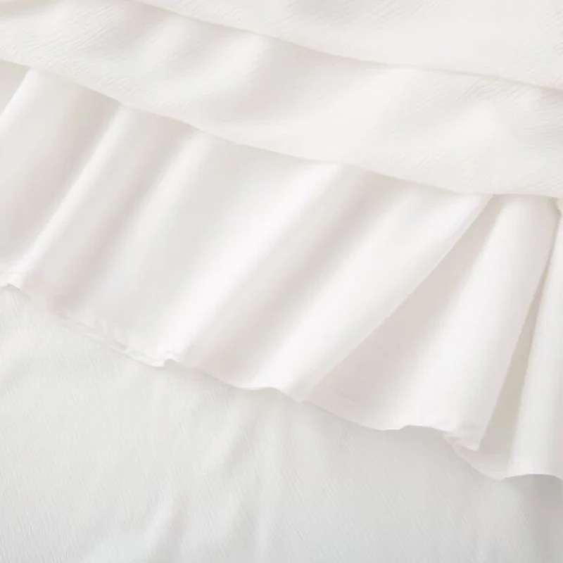 تنورة نسائية ميدي عالية الخصر من الكتان لصيف 2025 نمط غير رسمي رقيق لون نقي تنورة طويلة مريحة للتنقل تنورة على شكل حرف a