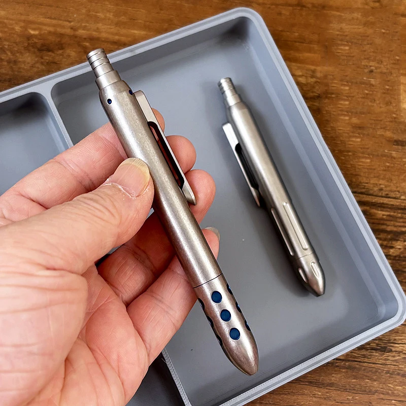 Outdoor Portable EDC Titanium Alloy Self-defense Tactical Pen Car Emergency Window Breaking Tool