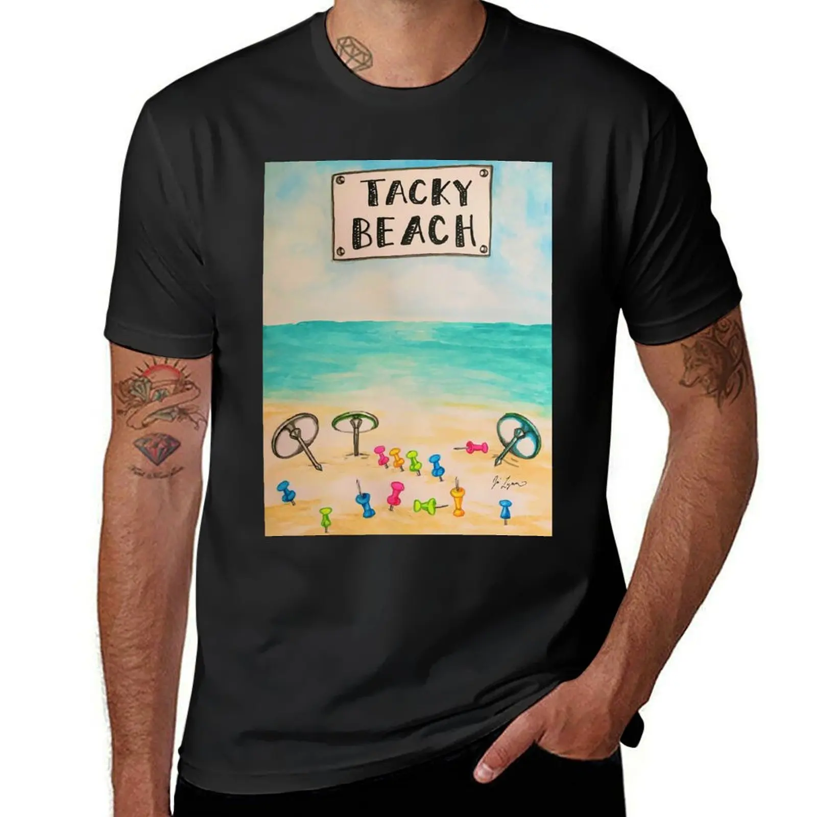 Tacky Beach T-Shirt quick-drying funnys anime clothes plain t shirt for men