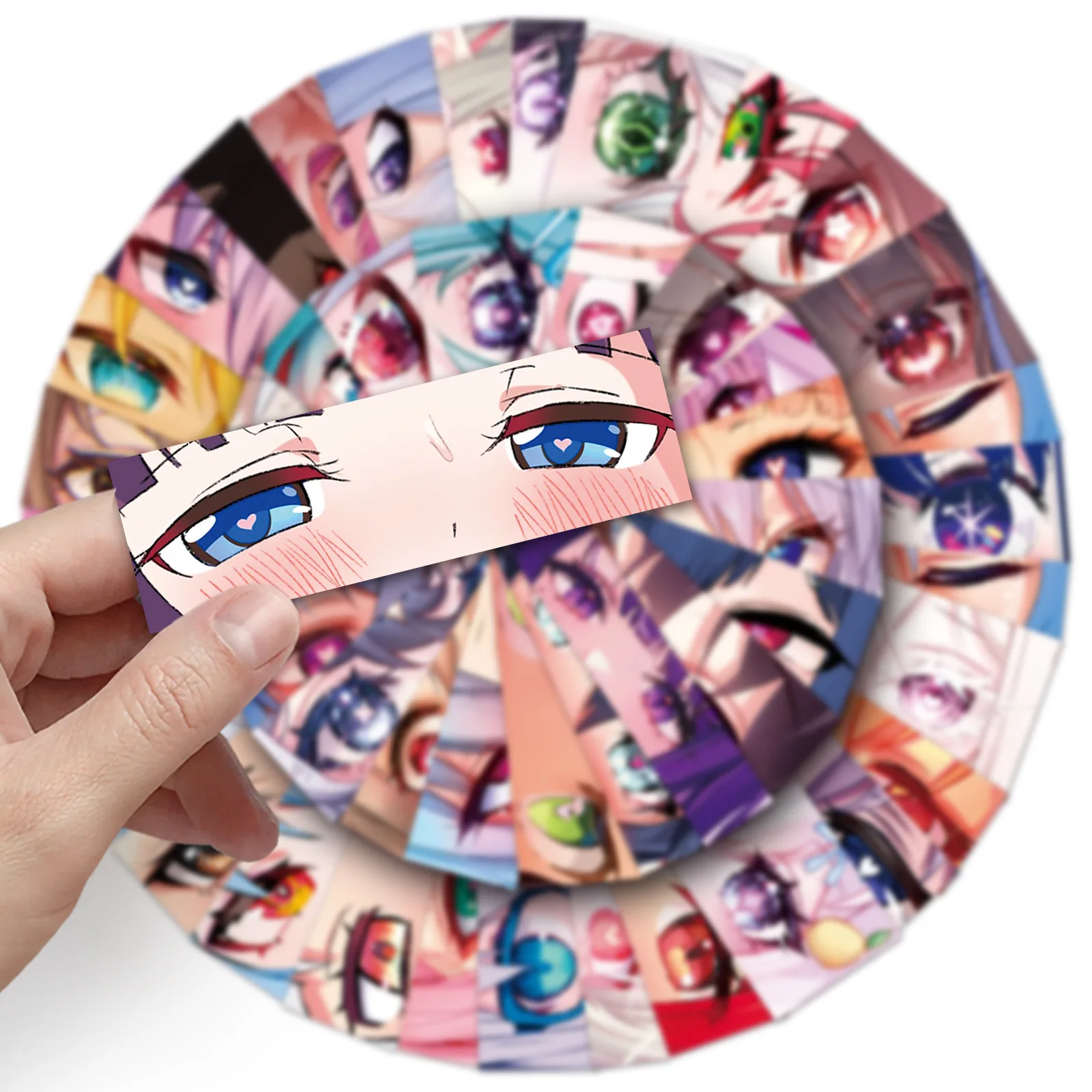 50 قطعة ملصقات الكرتون العين أنيمي نمط فتاة الديكور ACGN الكتابة على الجدران الشارات الاطفال اللعب الثلاجة الأمتعة المحمول الغيتار سيارة الدراجة