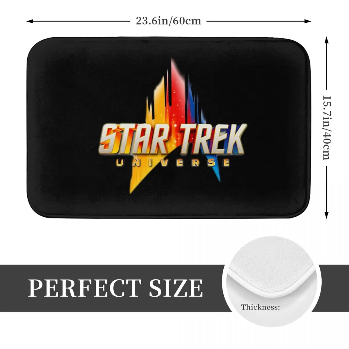 Star Treks Science Fiction TV Series Non-slip Doormat  Water oil proof Carpet Rug for Kitchen Entrance Home Bedroom Footpad Mats