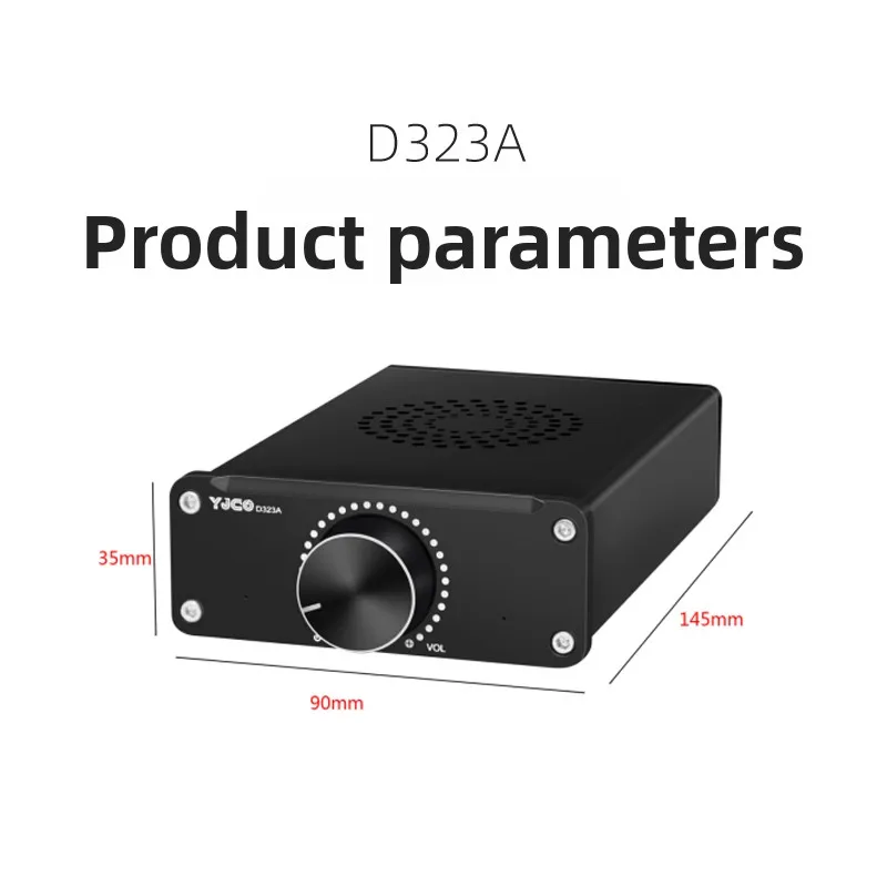 Wzmacniacz audio D323A High Power TPA3223 Dual Channel, Fever HIFI Digital Power Amplifier, Audio Amplifier 200W * 2 Home Audio Amplifier