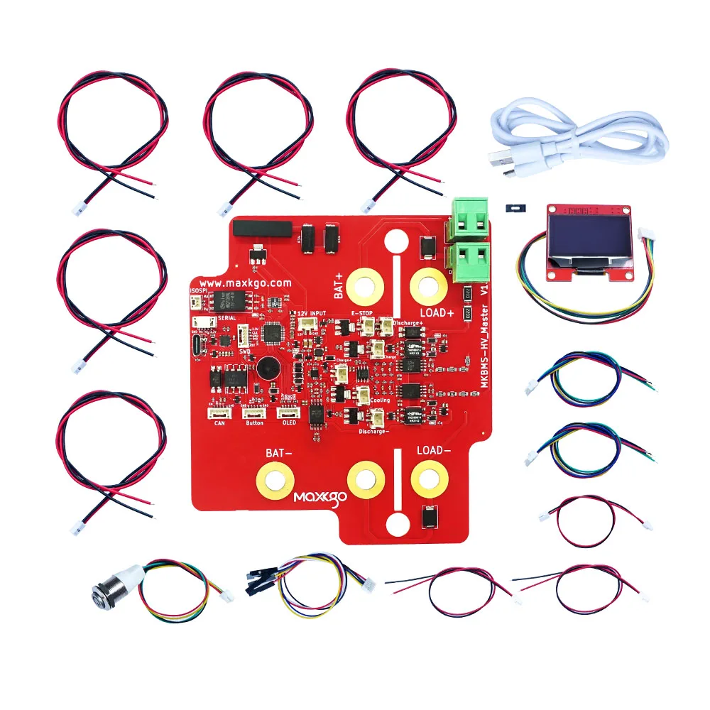 MAXKGO 400V HV BMS High Voltage Master Board For Light Electric Vehicles Engry Storage Power Supply RVs Electric Robots