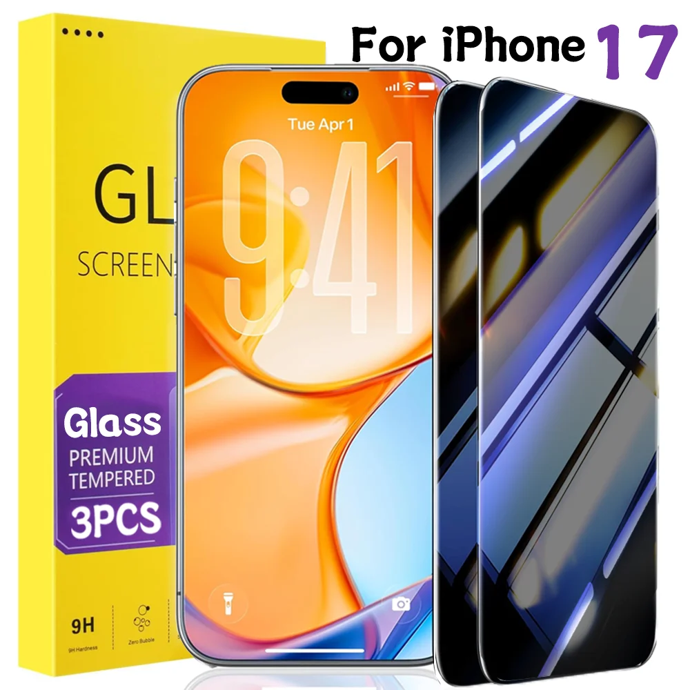 

3/1pcs Ultraviolet Tempered Glass Screen Protectors for IPhone 17 Pro Max 17Air Eyes Protection Anti-blue Light Protective Films