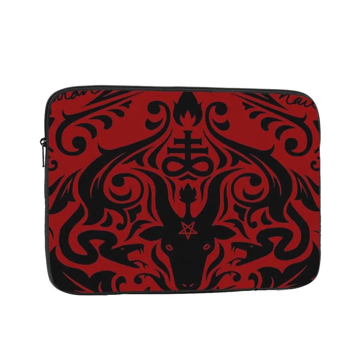 

Damask Hail Satan (Black And Red Default) Laptop Sleeve Cover Bag 10 12 13 15 17 Inch Notebook Bag Sleeve Tablet Shockproof Case