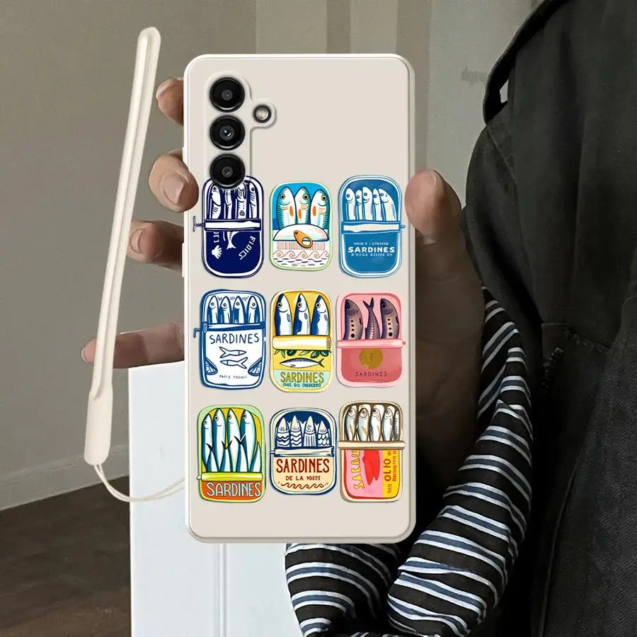 Phone Cover Case for Samsung Galaxy A06 A04 A50 A56 A05 A30s A03 A53 A71 A73 A20s A02s Color Fish Funny Cool Fashion