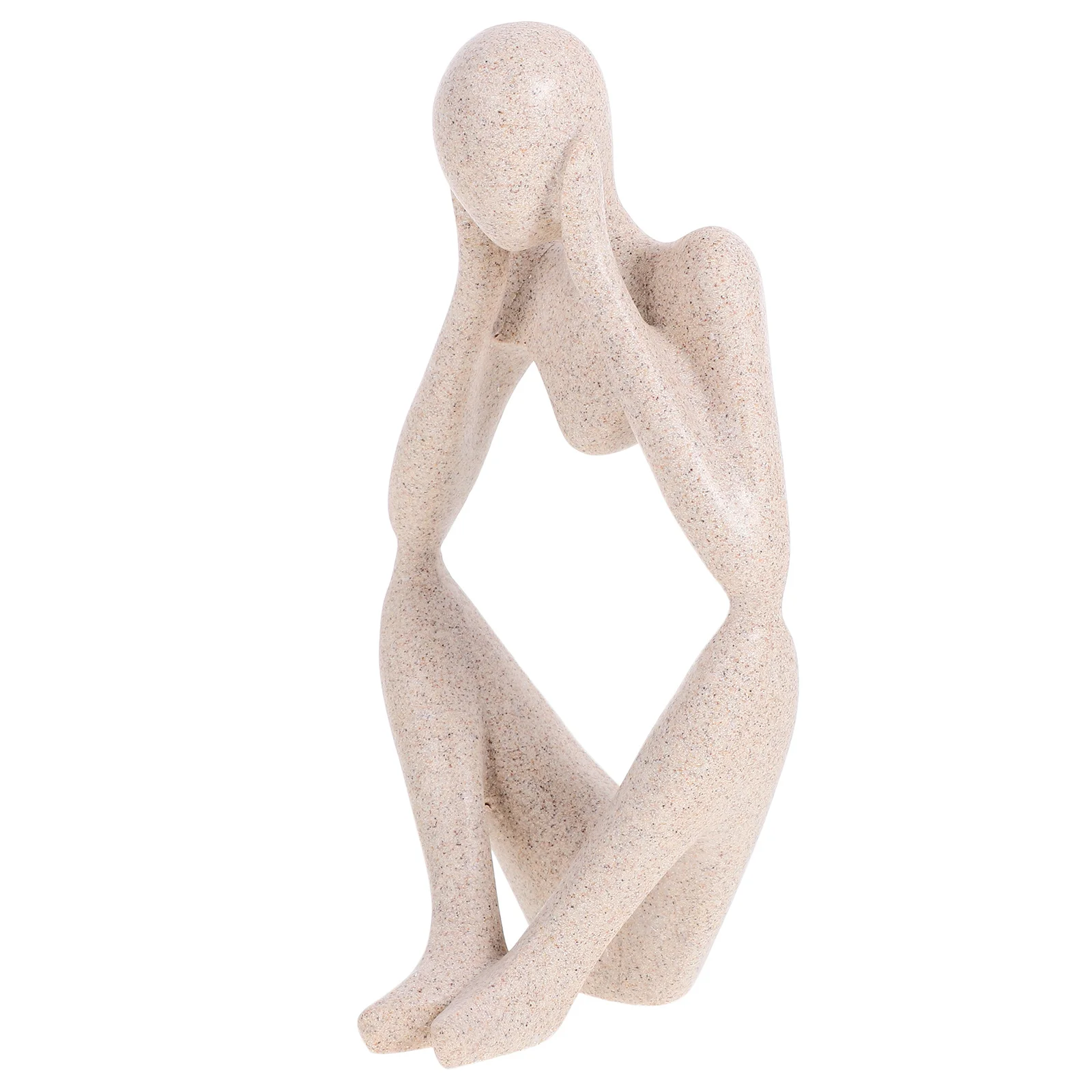 Thinker Sculpture Resin Abstract Modern Minimalist Ornament for Office Desk Coffee Table Living Room Decor Thinker Statue