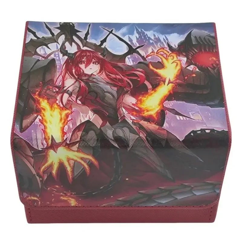 Yu-Gi-Oh Card Box Promethean Princess Bestower of Flames Tcg Diy Portable Collection Card Storage Box Anime Action Toy Figures