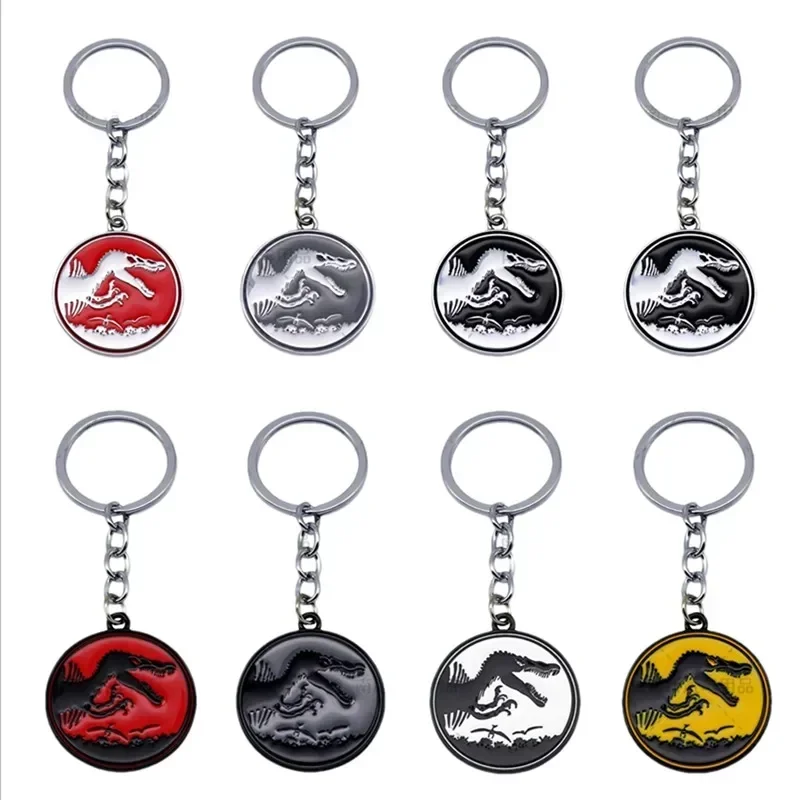 Dinosaur Key Rings Keychains Car Metal Keyring Pendant for BMW Audi Chevrolet Ford Peugeot Volkswagen Mercedes Benz Toyota