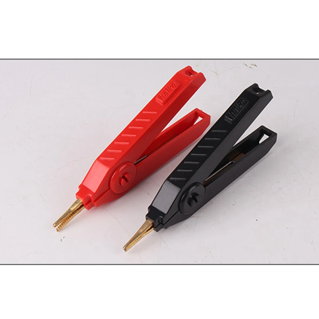 #57L 2Pcs/Set LCR-Plated Copper Alligator Clip Kelvin Four Clip,LCR Alligator Clip,(Plastic + Metal)