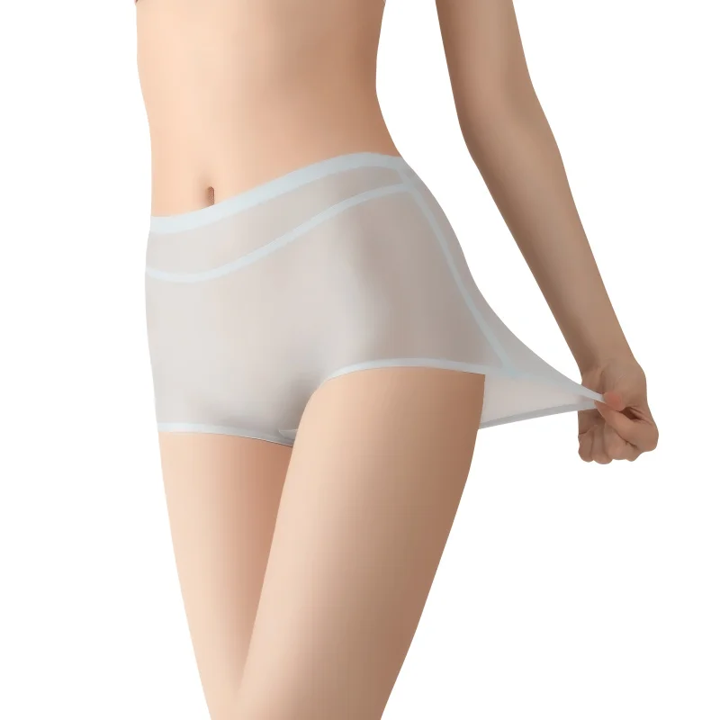 3PCS Women's Panties Facial Mask Quick Drying Naked Feeling Underpants Breathable Elasticity Fully Surrounded Traceless Briefs