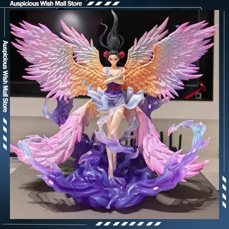

JT Statue TH Series One Piece 34cm Anime Figure Nico Robin Six-Winged Angel PVC Statue Dual Head Sculpt Collectible Figure Gift