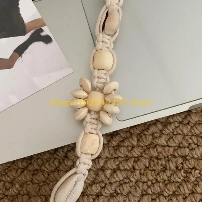 49MC Bohemian Weistband Natural Sea Shell Bead Werced Weist Rop