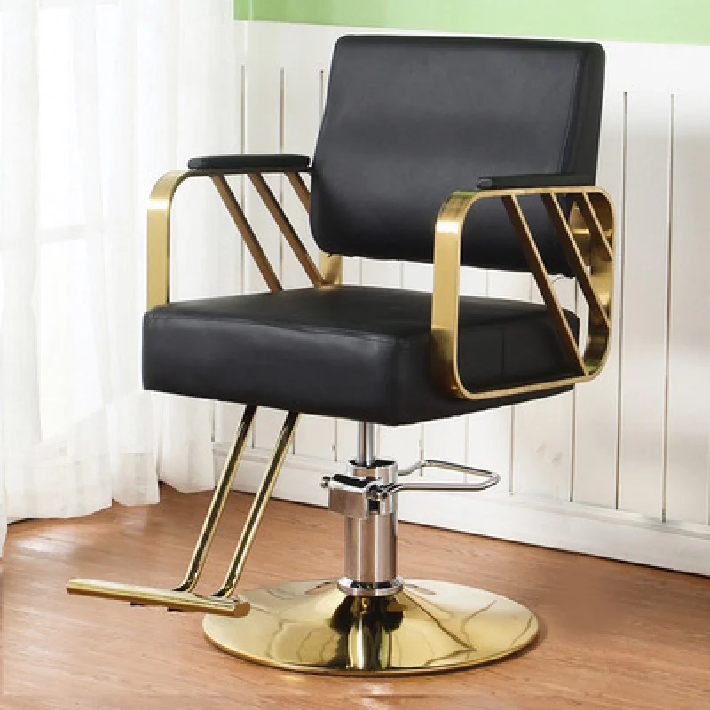 , Shop , Salon-Specific Hairdressing , Haircut Chair, Adjustable And Reclining Vintage Barber
