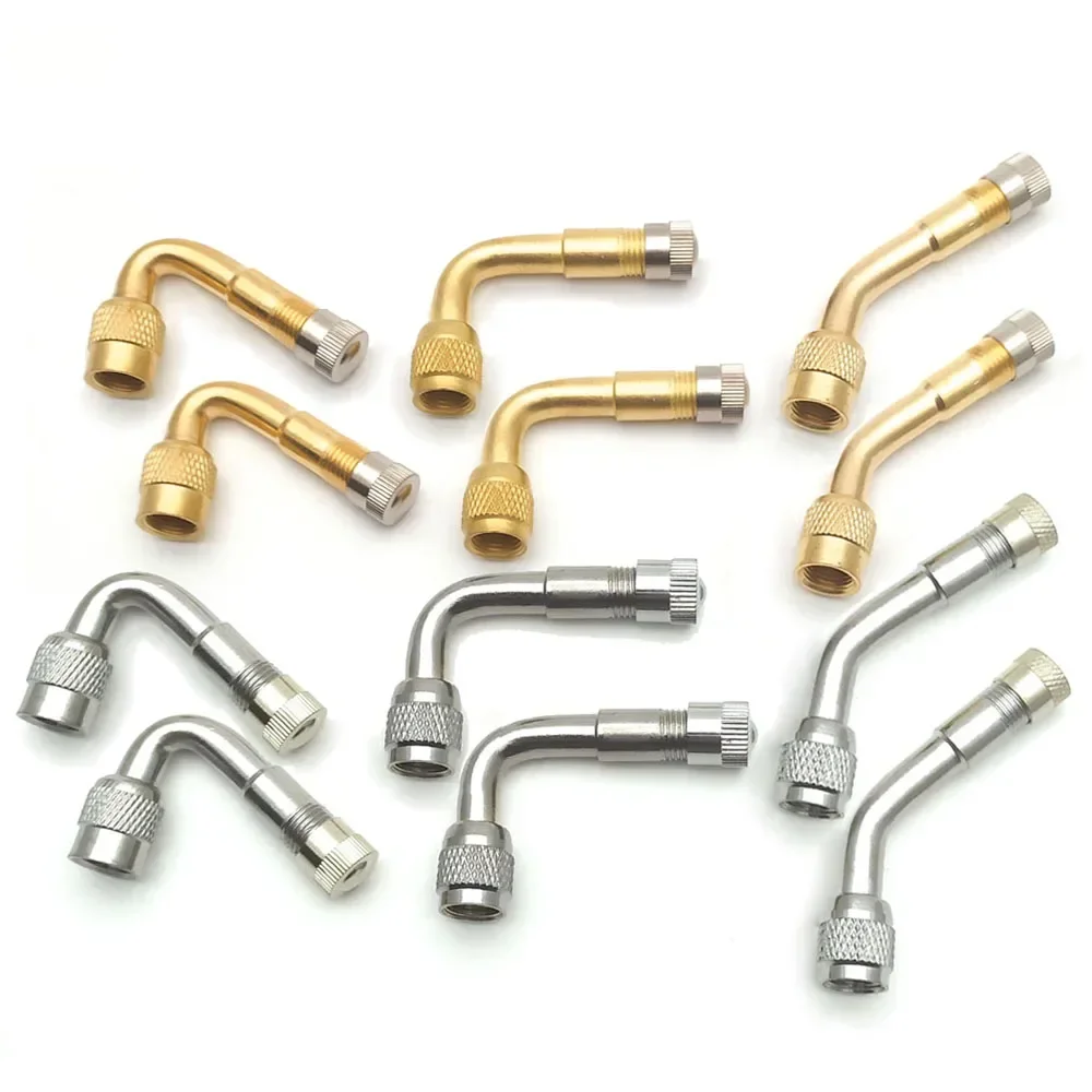 10PCS Motorcycle 45 90 135 Degree Angle Bent Valve Adaptor Tyre Tube Valve Extension Adapter for Truck Car Moto Bike #50