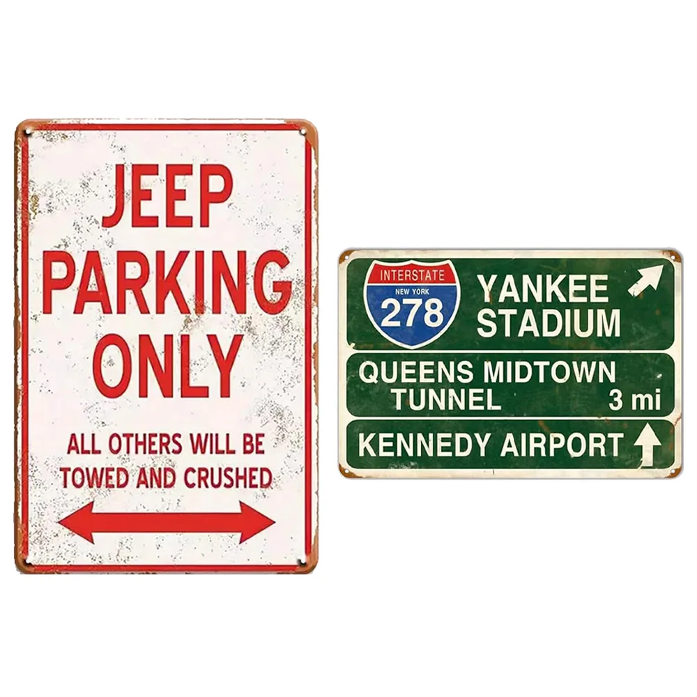 

1pc Metal Tin Sign Vintage Wall Decor Rustic Stadium Tin Sign Pub Store Wall Decor Art Inspired Metal Wall Posters Yard Garage