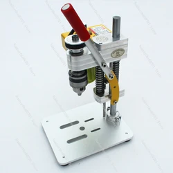 Mini Bohrmaschine Präzision Tisch Bohren Maschine Tragbare Benchtop Bohrer CNC 795 Motor B10 Chuck Metall Holz DIY Handwerk Werk