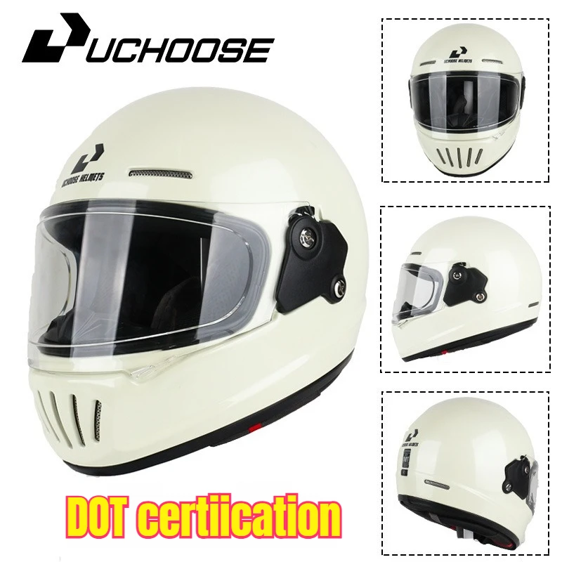 

Ретро-мотошлем с сертификацией DOT, открытый шлем, мотошлем, винтажный мотоциклетный шлем