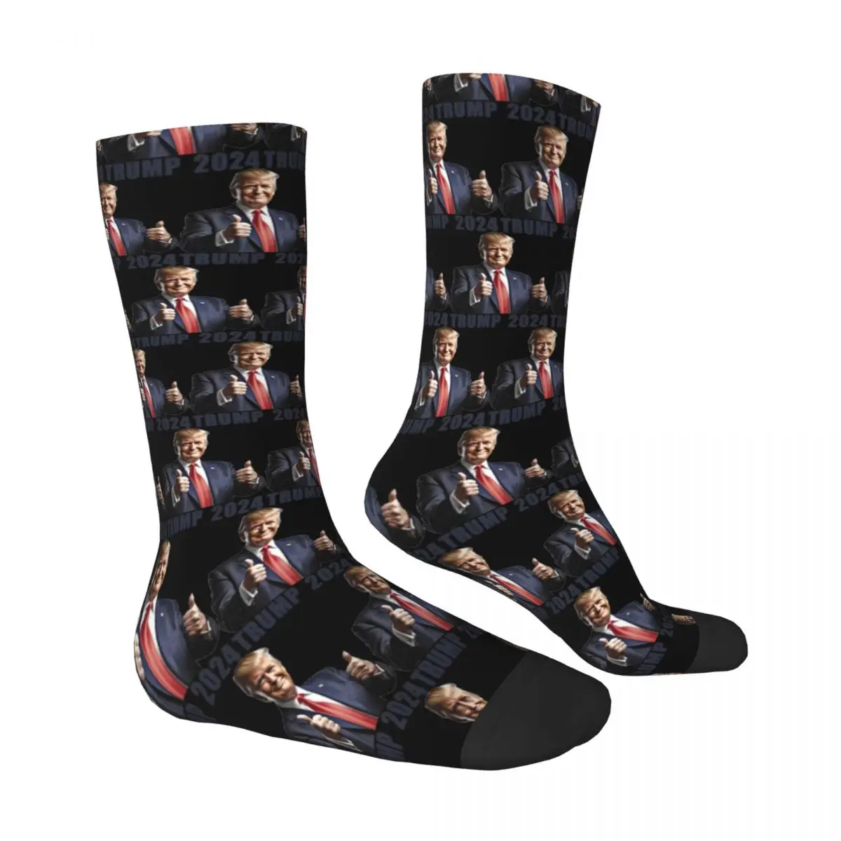 Donald Trump Presidential Stockings Presidential Election Custom Leisure Socks Autumn Anti Slip Socks Men Comfortable Socks