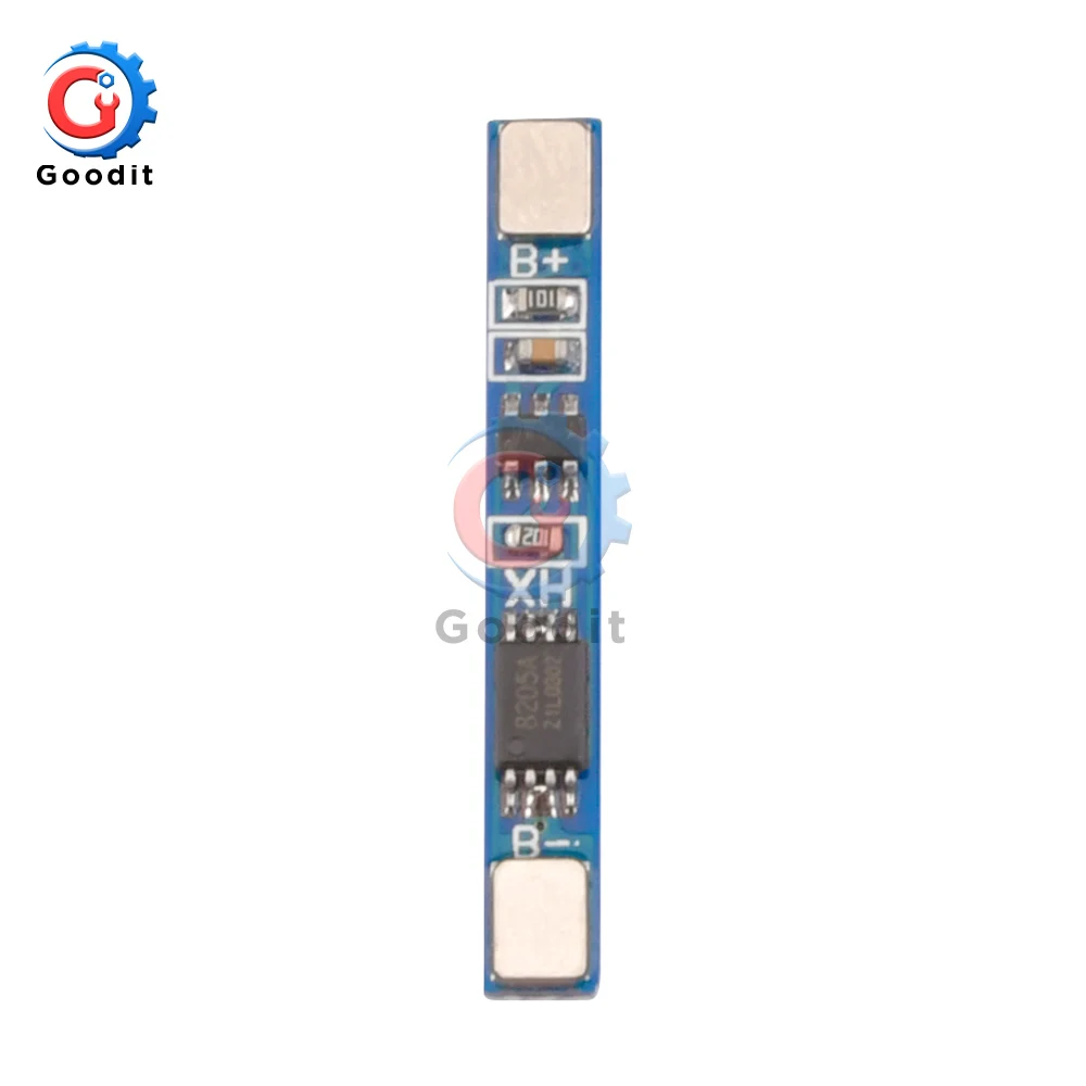 3Pcs 1S 3.7V 2.5A Lithium Battery Protection Board Polymer BMS PCM PCB Over Charge Discharge Li-ion Protect Module