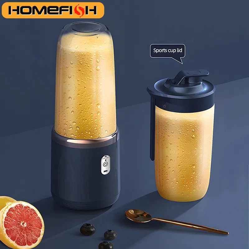 Portable Blender Bottle Electric 6 Blades Multifunction Juice Blender Fresh Juice Smoothie Blender Ice CrushCup Food Processor